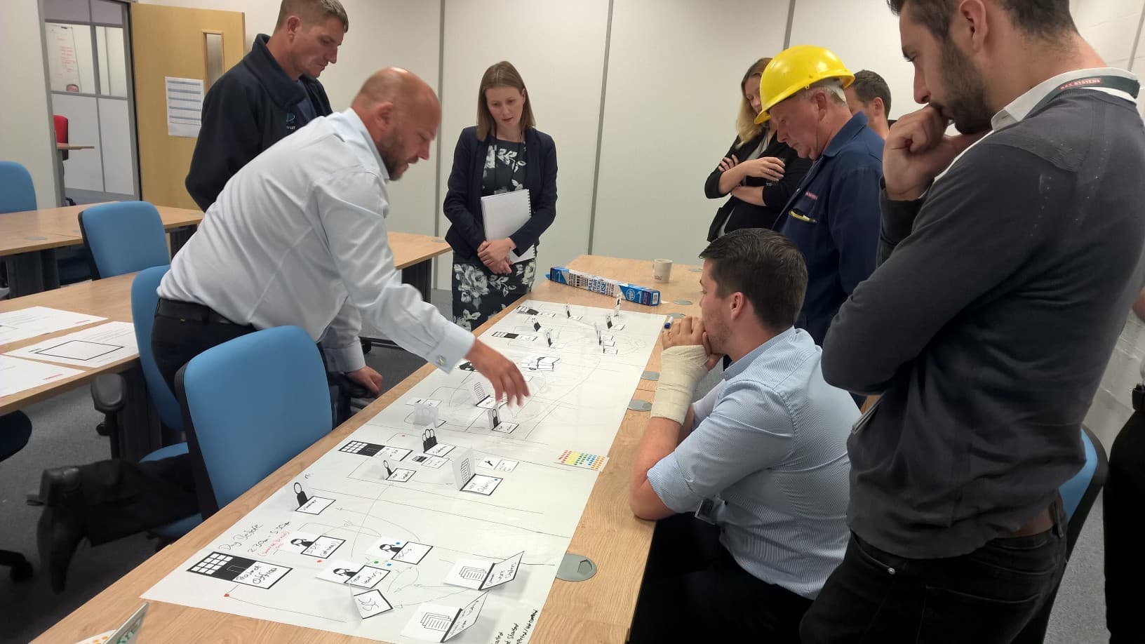 Business origami workshop with BAE Maritime engineers